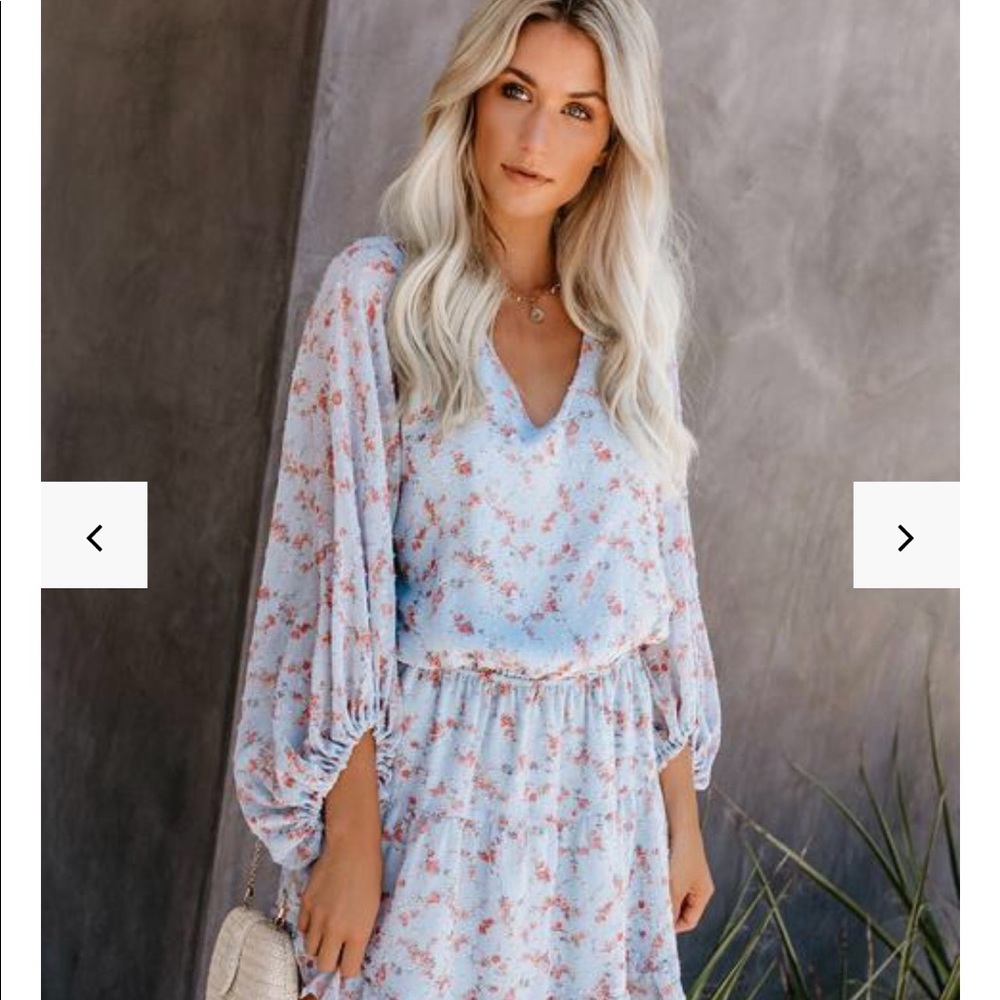 Cassandra Swiss Dot Balloon Sleeve Dress